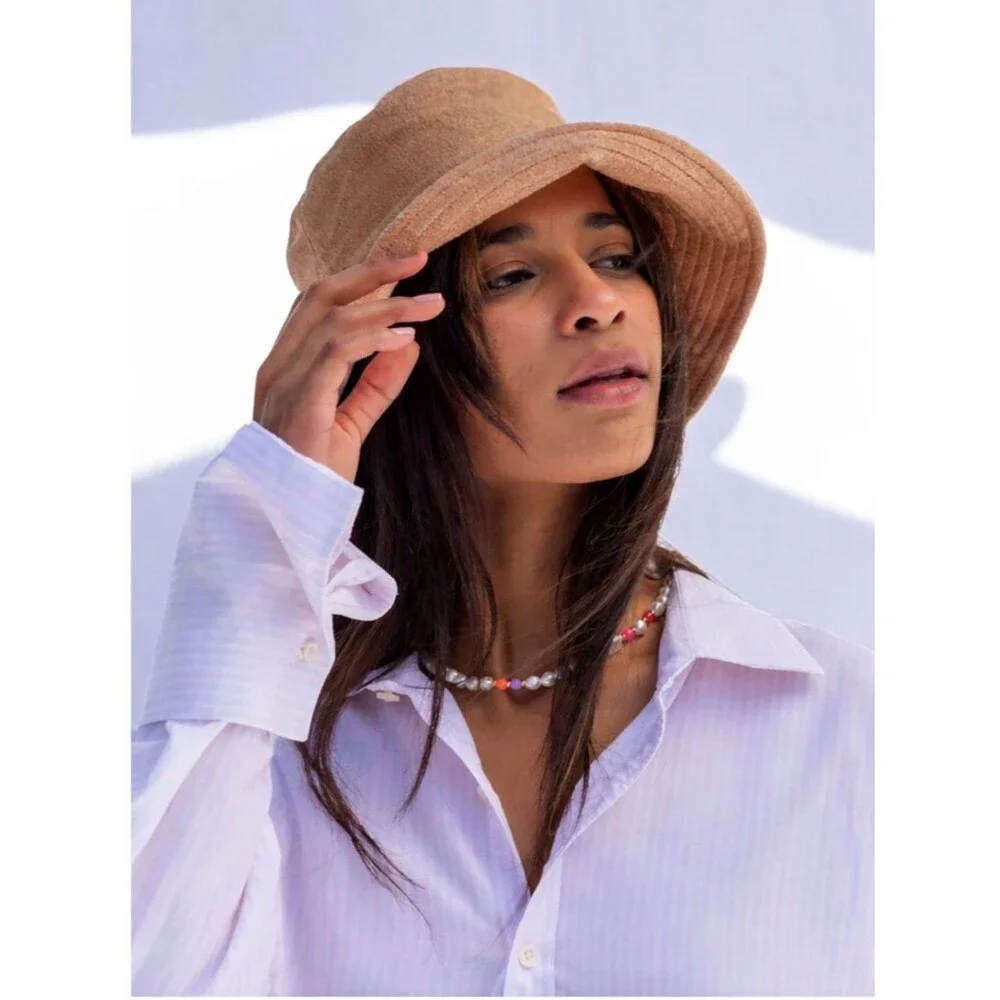 LACK OF COLOR SOMBRERO PESCA WAVE Coffee Unisex S/M Soft Vacation Street